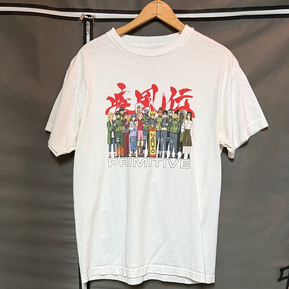 Primitive White Anime Graphic Tee